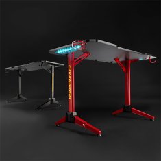 NanoRS NanoRS Gaming Desk RGB LED osvetlitev skodelice in držalo za slušalke Ergonomsko