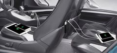 Gembird EG-4U-CAR-01 Pure Power Black, avto polnilec