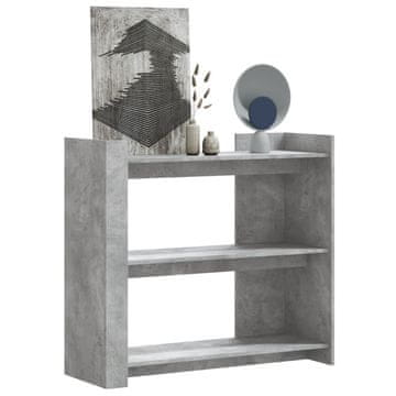 Vidaxl vidaXL Konzolna mizica betonsko siva 100x35x90 cm