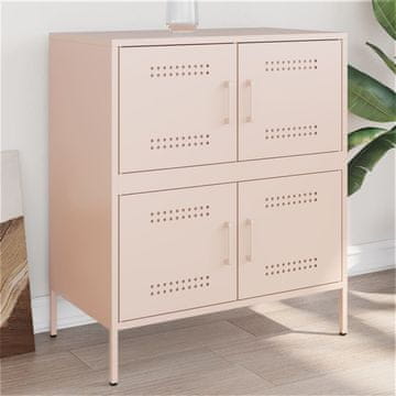 Vidaxl vidaXL Omarica roza 68x39x79 cm jeklo