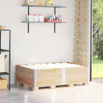 Vidaxl vidaXL Paletne ograje, 2 kosa, 150 x 100 cm, borovina
