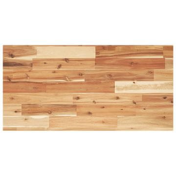 Vidaxl Viseča polica 100x40x2 cm oljni premaz trden akacijev les