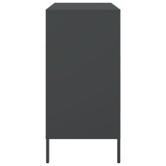 Vidaxl Komoda črna 68x39x79 cm jeklo