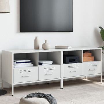 Vidaxl vidaXL TV omarice, komplet 2 kosov, bele, 68 x 39 x 50,5 cm, jeklo