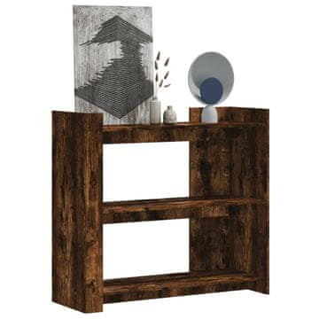 Vidaxl vidaXL Konzolna mizica dimljen hrast 100x35x90 cm