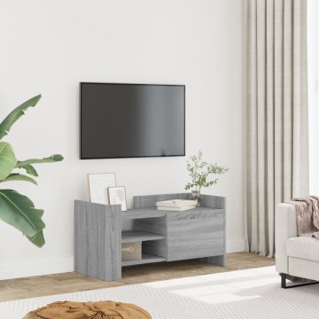 Vidaxl vidaXL Stenska TV omarica, siva, hrast sonoma, 80x35x40 cm