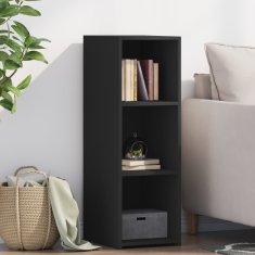 Vidaxl Komoda črna 30x41x93 cm inženirski les