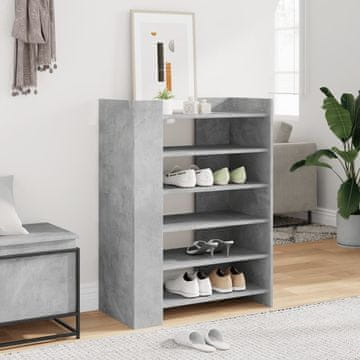 Vidaxl vidaXL Omarica za čevlje betonsko siva 74,5x37,5x100 cm