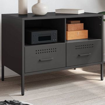 Vidaxl vidaXL TV omarica črna 68x39x50,5 cm jeklo