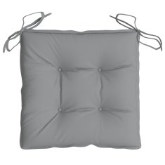 Vidaxl Blazine za stole 4 kosi sive 40x40x7 cm oxford tkanina