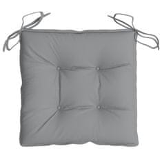 Vidaxl Blazine za stole 4 kosi sive 50x50x7 cm oxford tkanina