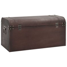 Vidaxl Skrinja z zapahi temno rjava 79,5x39,5x39,5 cm vezan les