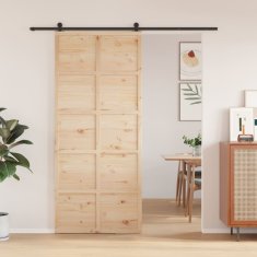 shumee Hlevska vrata 90x208 cm trdna borovina