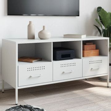 Vidaxl vidaXL TV stojalo belo 100,5 x 39 x 50,5 cm jeklo