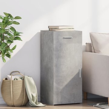 shumee Komoda betonsko siva 40x42,5x93 cm inženirski les