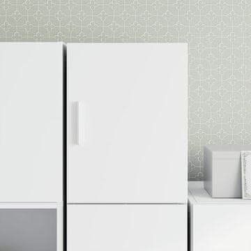 Vidaxl vidaXL Stenska omarica bela 30x42,5x40 cm material na osnovi lesa