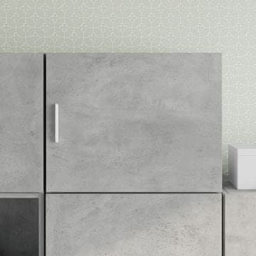 Vidaxl vidaXL Stenska omarica betonsko siva 50x42,5x40 cm
