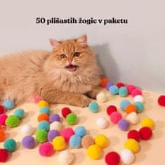 Mačja Mati izstreljevalec plišastih žogic - Playcat 50 žogic!