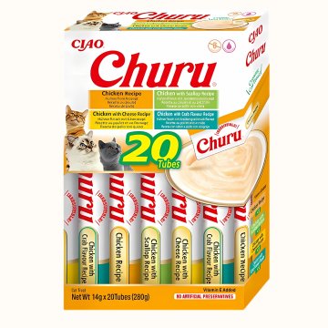 Inaba Cat Churu Purée, okusi s piščancem – 20 x 14 g