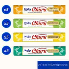 Inaba Cat Churu Purée, okusi s piščancem – 20 x 14 g