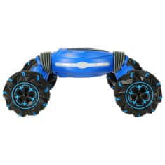 WOWO Avto na daljinsko upravljanje - RC Stunts 2v1 Modri avto na daljinsko vodenje s 360 plesnim trikom