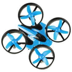 WOWO Mini dron na daljinsko upravljanje - Mini dron JJRC H36 RC, daljinsko voden, 2,4 GHz, 4CH, 6 osi, moder
