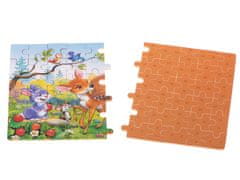 WOWO Gozdne živali Puzzle za otroke - Forest Animals Puzzle for Children - 60 kosov v pločevinki