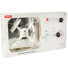 WOWO Syma dron s kamero - Syma X23W 2,4 GHz 4CH FPV Wi-Fi dron na daljinsko upravljanje s kamero - bel