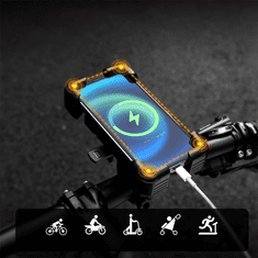 ROCKBROS Handlebar nosilec za mobilni telefon za kolo, črna