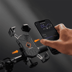 ROCKBROS Handlebar nosilec za mobilni telefon za kolo, črna
