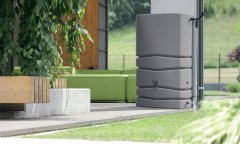 shumee Svetlo siv rezervoar za deževnico Aqua Tower 450 l
