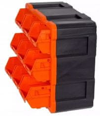 shumee Modularni plastični organizator za delavnico, 9 stenskih pladnjev, 32,4 x 38,2 cm