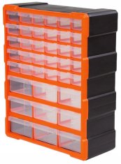shumee Plastični organizator za delavnico z 39 predali, za montažo na steno, 48,5 x 38,5 cm