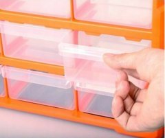 shumee Plastični organizator za delavnico z 39 predali, za montažo na steno, 48,5 x 38,5 cm