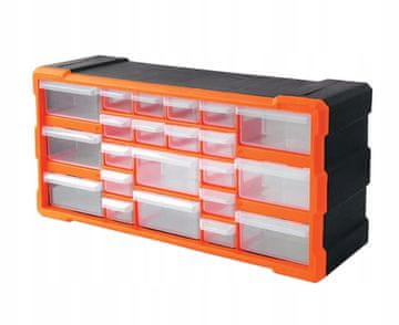 shumee Modularni organizator za delavnico z 18 predali, za montažo na steno, 25x49 cm