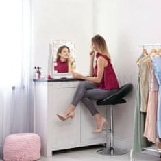 Northix Bright Beauty Vanity - Stoječe ogledalo za ličenje z osvetlitvijo - belo 