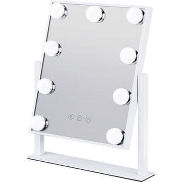 Northix Bright Beauty Vanity - Ogledalo za ličenje z osvetlitvijo LED - belo