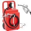 Prenosni rezervoar za gorivo z električno črpalko, točilna posoda na kolesih, 37 l/min, 120 l