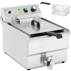 shumee Električni cvrtnik z odtočno pipo 230 V 3000 W 13 l