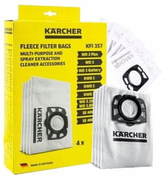 Kärcher Originalne netkane filter vrečke za sesalnik, 4 kosi