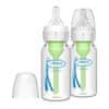 Options+ steklena ozkovratna steklenička 120 ml, 2 kosa