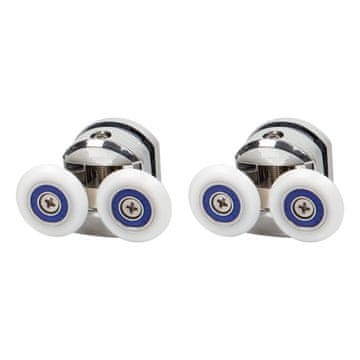 KERRA Kolesa za tuš kabino, zgornja krom