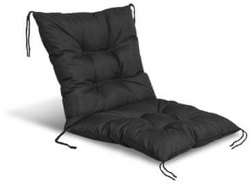 shumee Vrtna blazina 50x50x50 cm za stol, vodoodporna, črna