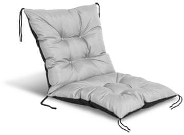 shumee Vrtna blazina 50x50x50 cm za stol, vodoodporna, svetlo siva