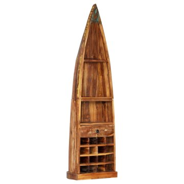 Vidaxl Stojalo za vino 50x40x180 cm trden les