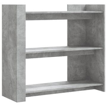 Vidaxl Konzolna mizica betonsko siva 100x35x90 cm inženirski les
