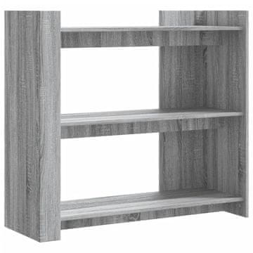 Vidaxl Konzolna mizica siva sonoma 100x35x90 cm inženirski les