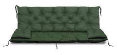 AIO FACTORY Vrtna blazina 150x60x50 cm + 2 blazini za gugalnico, vodoodporna, zelena