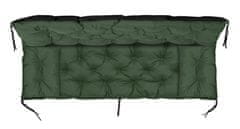 AIO FACTORY Vrtna blazina 150x60x50 cm + 2 blazini za gugalnico, vodoodporna, zelena