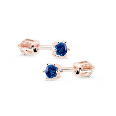 Cutie Diamonds DZ8012-30-SF-X-4 Uhani s safirjem iz rožnatega zlata